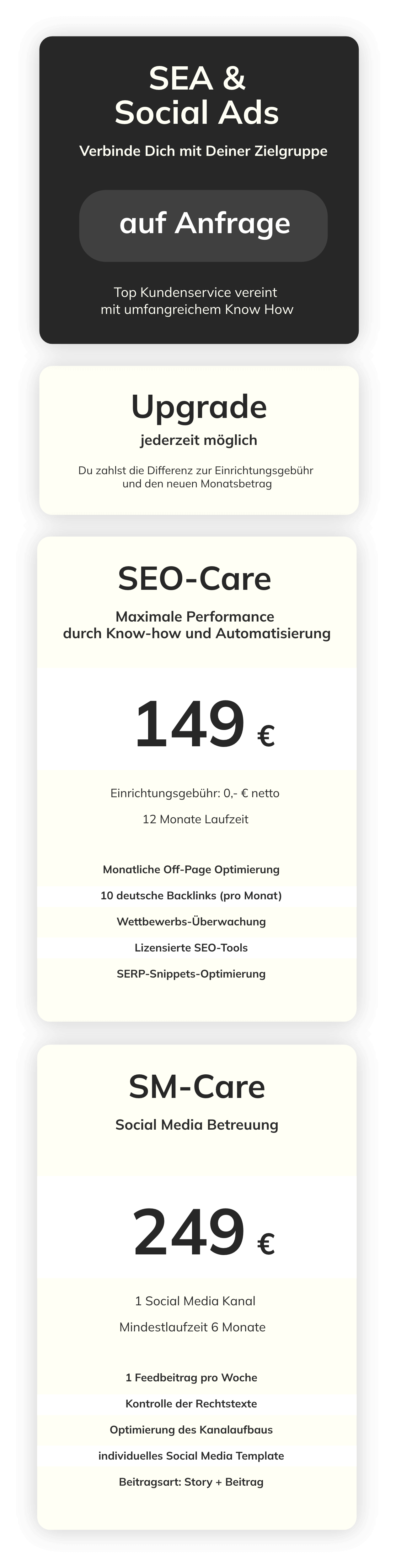 SEO, SEA, Social Media Betreuung - Digital-Care aus Osnabrück